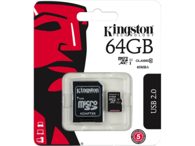 Nekompromisní Kingston Micro SDXC karta 64GB za super cenu!